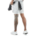 Shorts Para Treino 2 em 1 Esporte Air Effect 673 Direct Ofertas Branco Camuflado M 