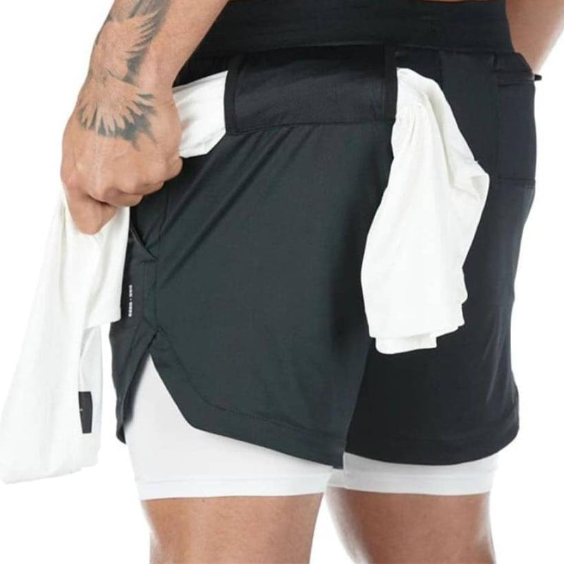 Shorts Para Treino 2 em 1 Esporte Air Effect 673 Direct Ofertas Preto Modelo 4 M 